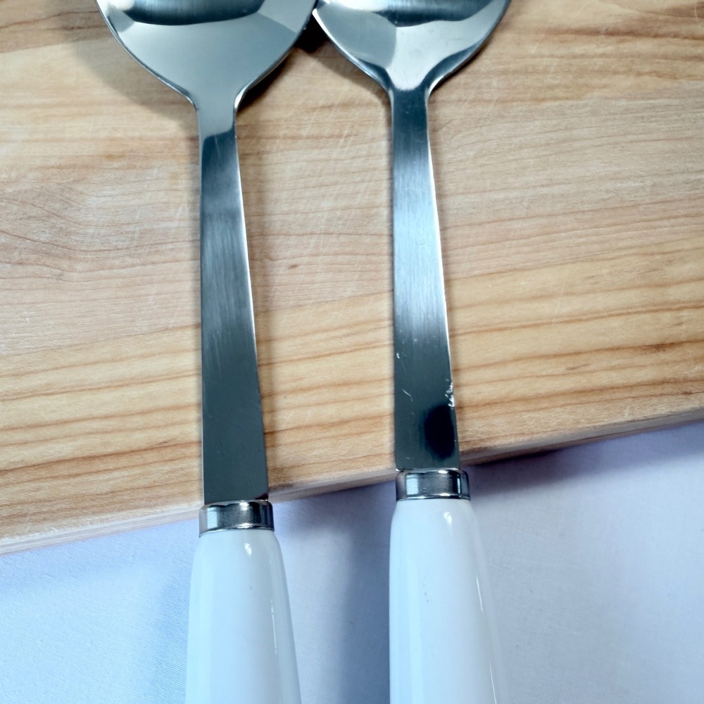 Pottery Barn Reindeer Rudolph Serving Set White Holiday Bowl and Utensils - Picture 9 of 15